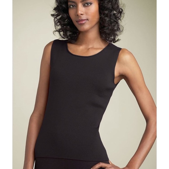 Eileen Fisher Tops - Eileen Fisher Jewel Neck Shell Tank Top, Size PM